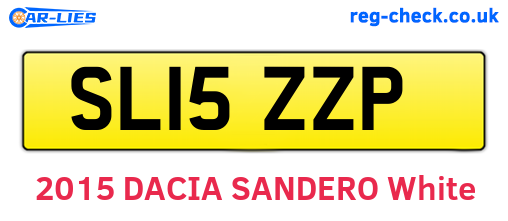SL15ZZP are the vehicle registration plates.