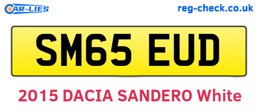 SM65EUD are the vehicle registration plates.