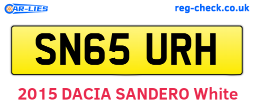SN65URH are the vehicle registration plates.