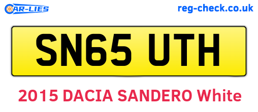 SN65UTH are the vehicle registration plates.