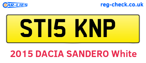 ST15KNP are the vehicle registration plates.