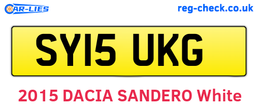 SY15UKG are the vehicle registration plates.