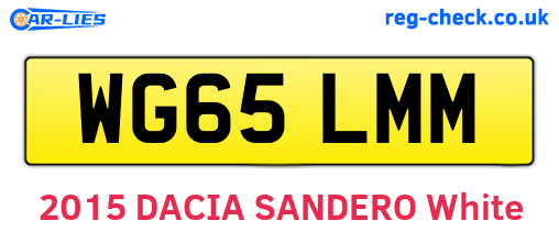 WG65LMM are the vehicle registration plates.