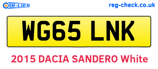 WG65LNK are the vehicle registration plates.
