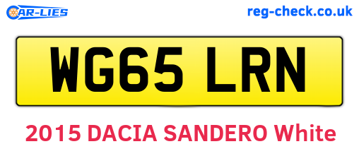 WG65LRN are the vehicle registration plates.