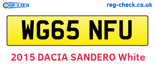 WG65NFU are the vehicle registration plates.