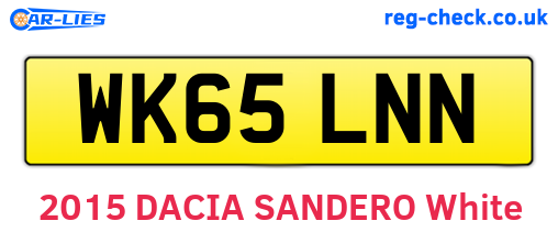 WK65LNN are the vehicle registration plates.