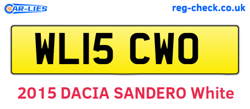 WL15CWO are the vehicle registration plates.