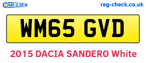 WM65GVD are the vehicle registration plates.