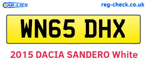 WN65DHX are the vehicle registration plates.