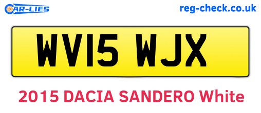 WV15WJX are the vehicle registration plates.
