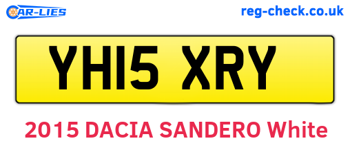 YH15XRY are the vehicle registration plates.