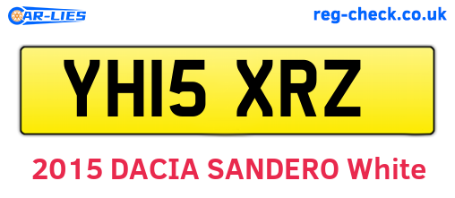 YH15XRZ are the vehicle registration plates.