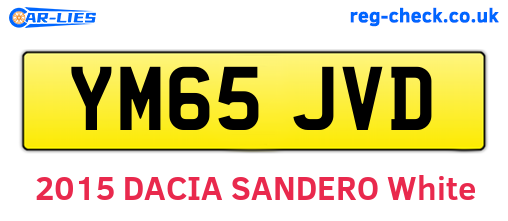 YM65JVD are the vehicle registration plates.