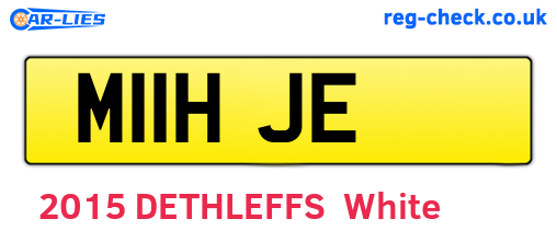 M11HJE are the vehicle registration plates.