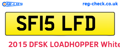 SF15LFD are the vehicle registration plates.