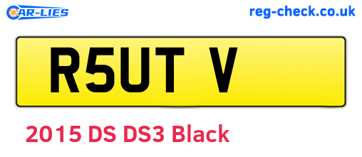 R5UTV are the vehicle registration plates.
