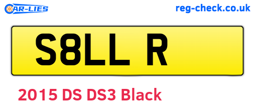 S8LLR are the vehicle registration plates.