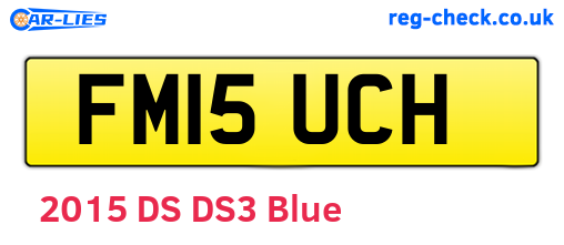 FM15UCH are the vehicle registration plates.