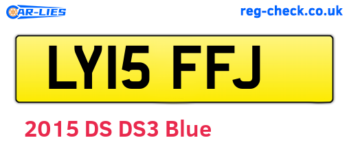 LY15FFJ are the vehicle registration plates.