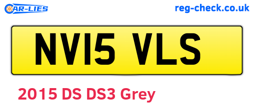 NV15VLS are the vehicle registration plates.