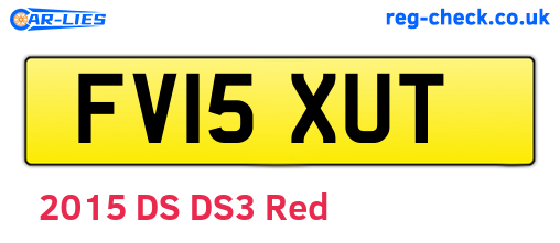FV15XUT are the vehicle registration plates.