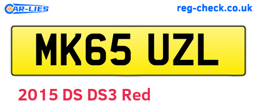 MK65UZL are the vehicle registration plates.