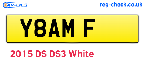 Y8AMF are the vehicle registration plates.