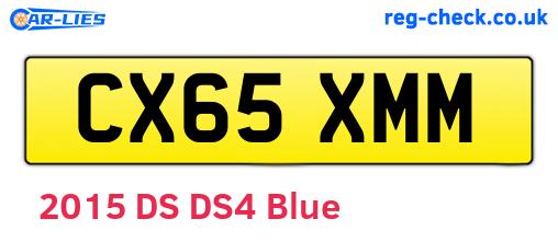 CX65XMM are the vehicle registration plates.