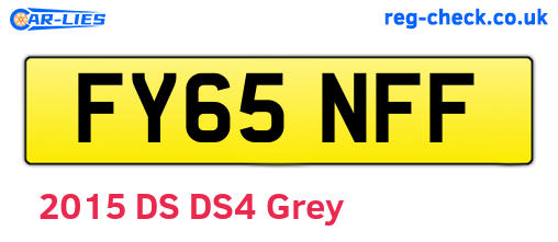 FY65NFF are the vehicle registration plates.