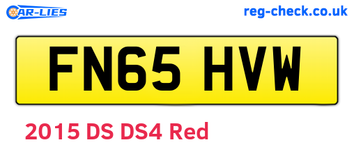 FN65HVW are the vehicle registration plates.