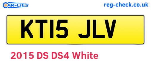 KT15JLV are the vehicle registration plates.