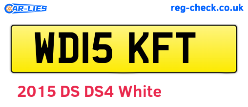 WD15KFT are the vehicle registration plates.