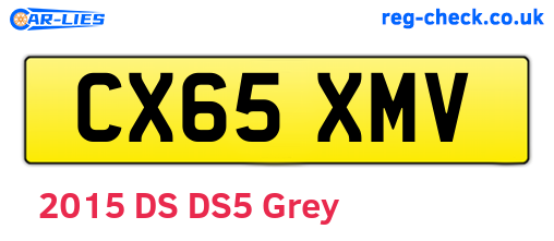 CX65XMV are the vehicle registration plates.