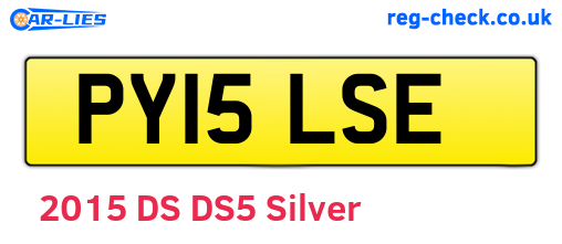 PY15LSE are the vehicle registration plates.