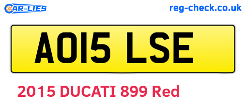 AO15LSE are the vehicle registration plates.
