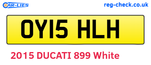 OY15HLH are the vehicle registration plates.