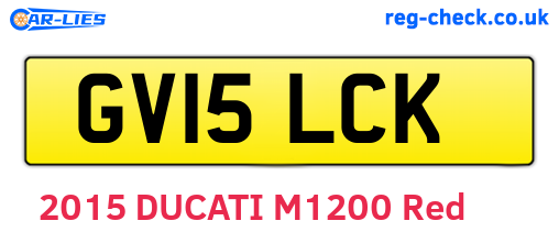 GV15LCK are the vehicle registration plates.