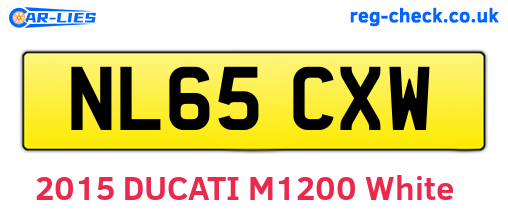 NL65CXW are the vehicle registration plates.