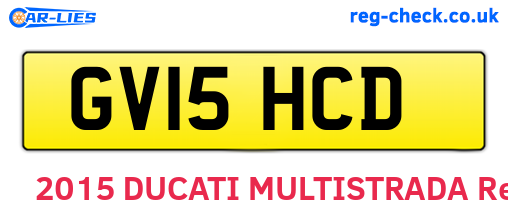 GV15HCD are the vehicle registration plates.