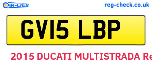 GV15LBP are the vehicle registration plates.