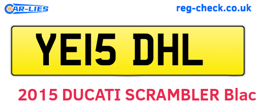 YE15DHL are the vehicle registration plates.