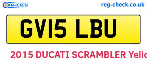 GV15LBU are the vehicle registration plates.