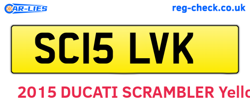 SC15LVK are the vehicle registration plates.
