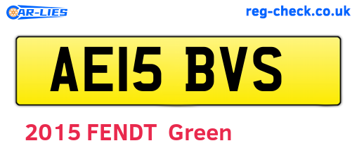 AE15BVS are the vehicle registration plates.