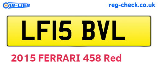 LF15BVL are the vehicle registration plates.