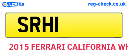 SRH1 are the vehicle registration plates.