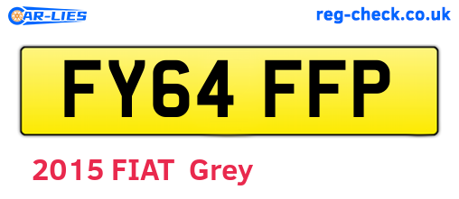 FY64FFP are the vehicle registration plates.