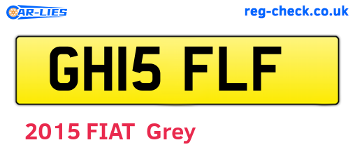 GH15FLF are the vehicle registration plates.