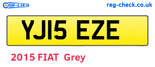 YJ15EZE are the vehicle registration plates.